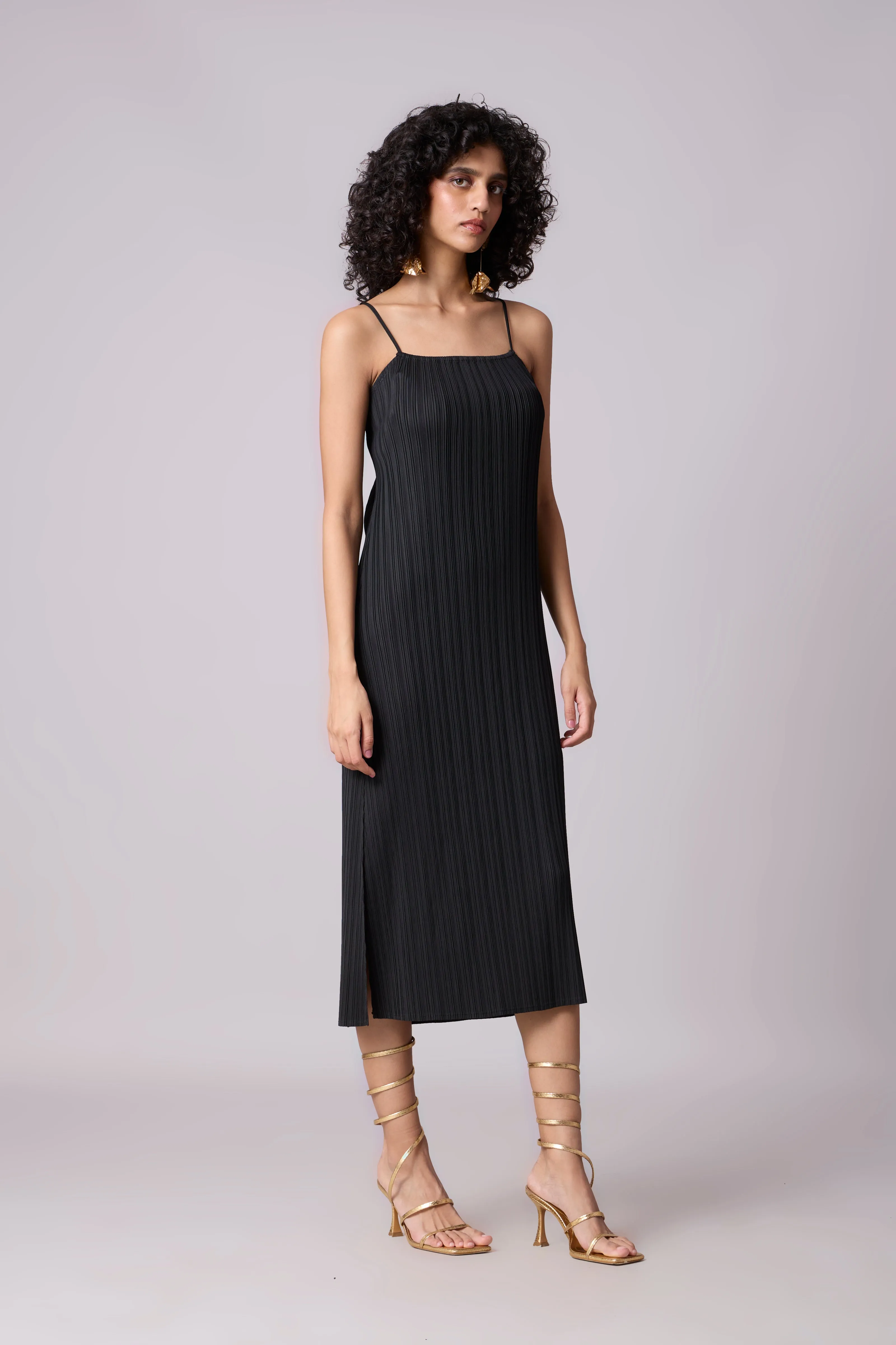 Olivia Slip Dress - Black