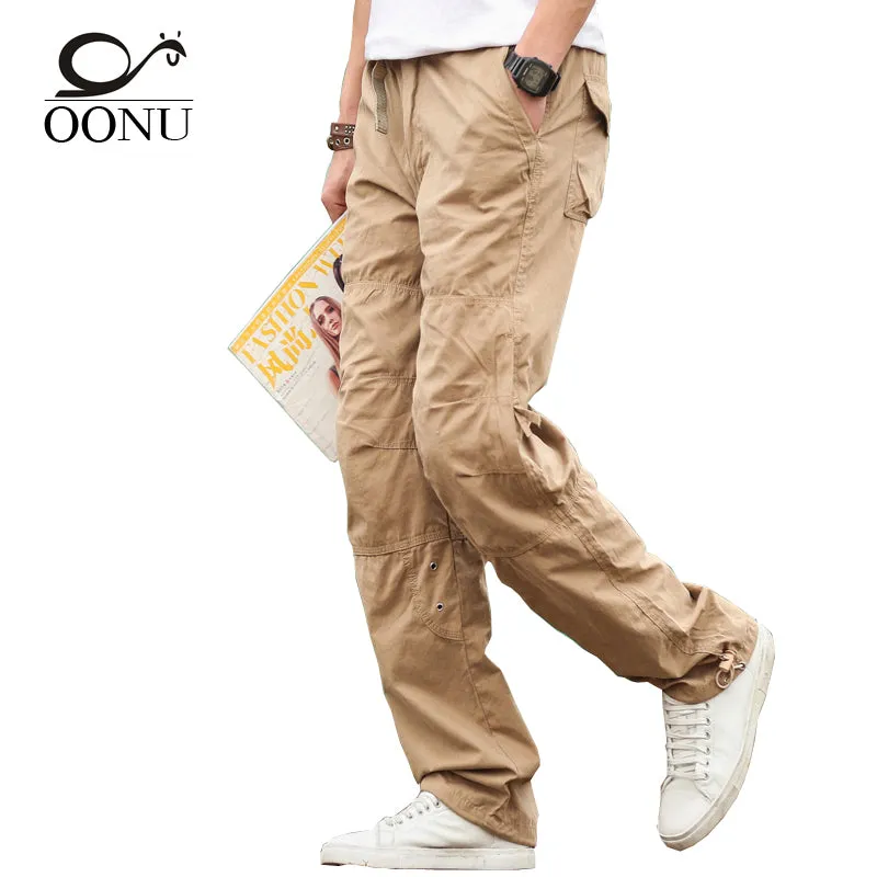 OONU 2017 NEW Summer Thin Men's Cargo Pants Casual Breathable  Baggy  Overalls Trousers For Men Military Camouflage Tactical 501