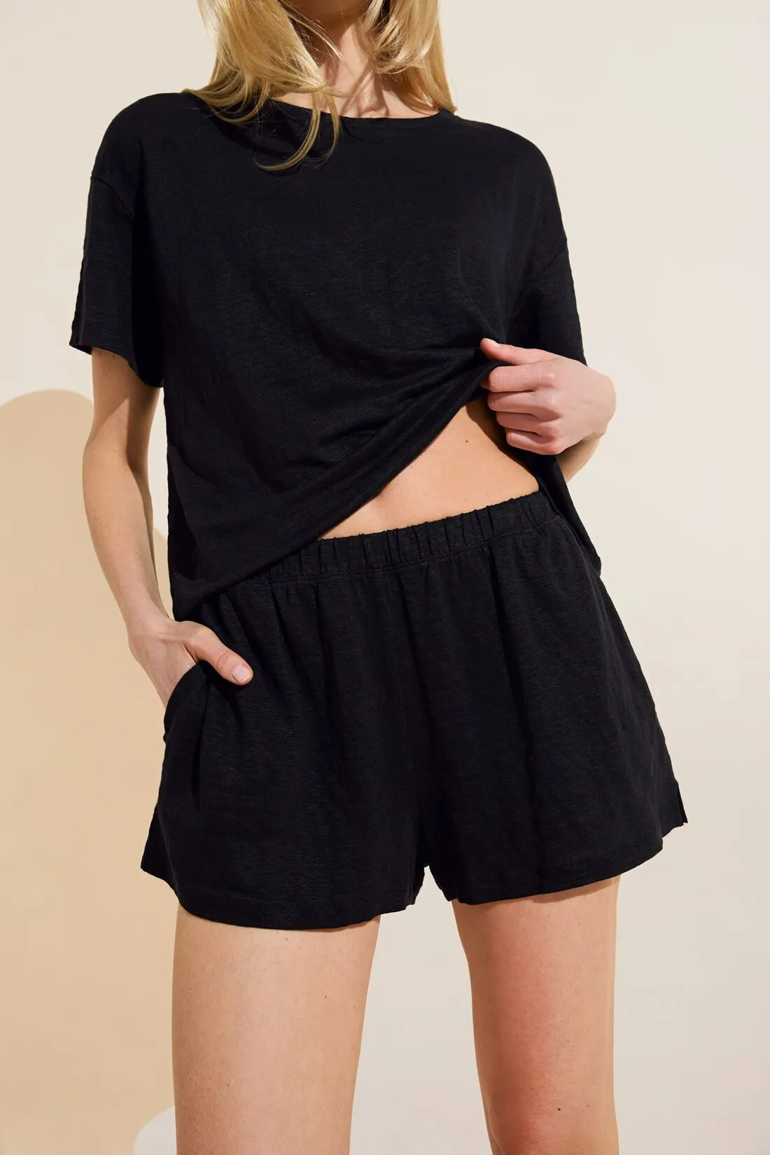 Organic Linen Knit Short