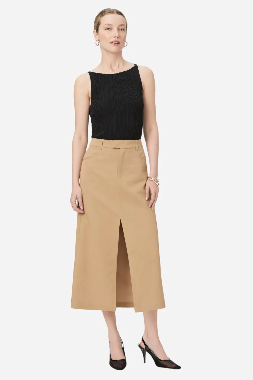 Paige Maureen Skirt in Sandstone