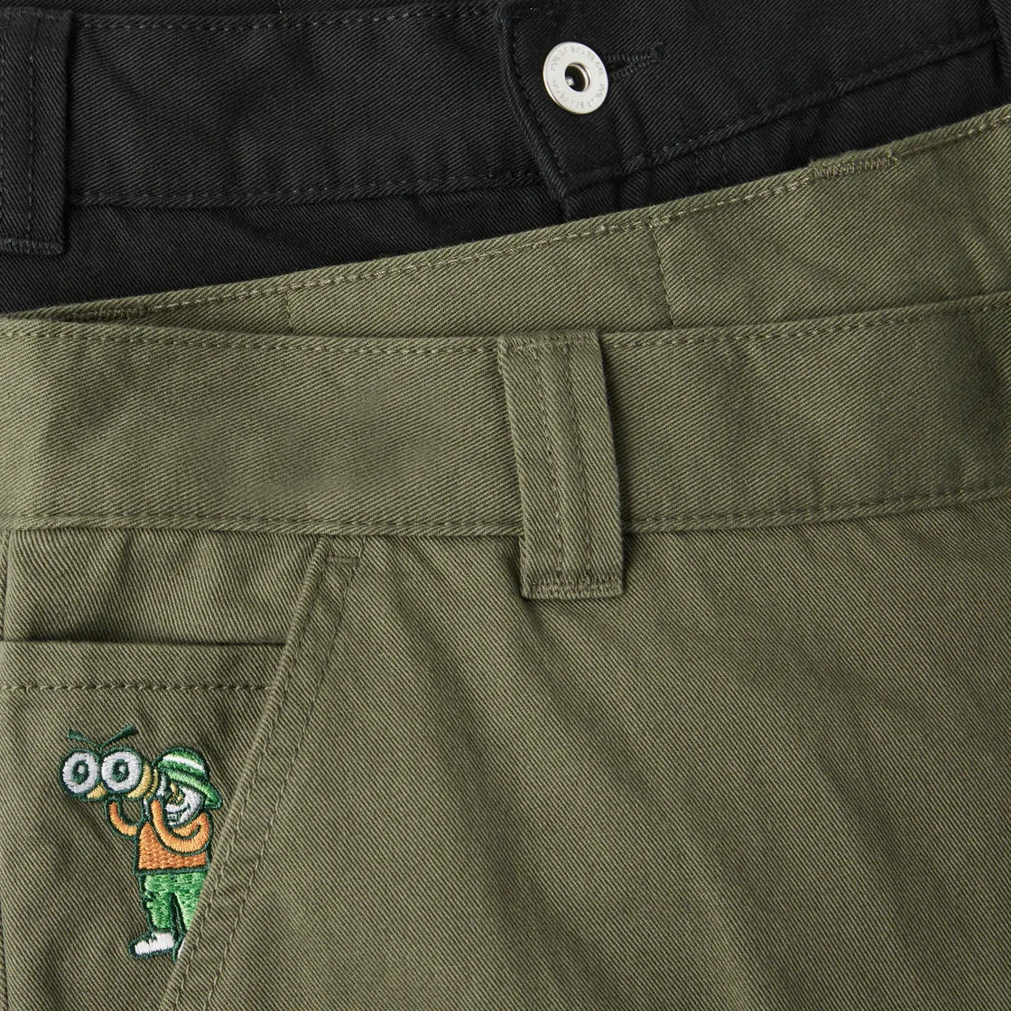 POLAR '93! CARGO PANTS - KHAKI GREEN