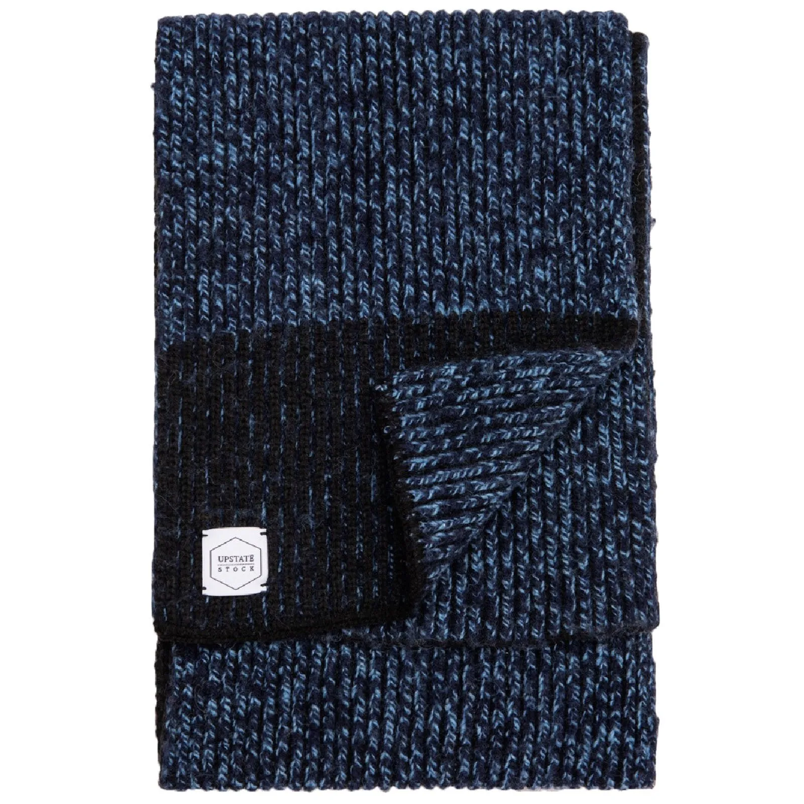 Ragg Wool Scarf - Denim Melange