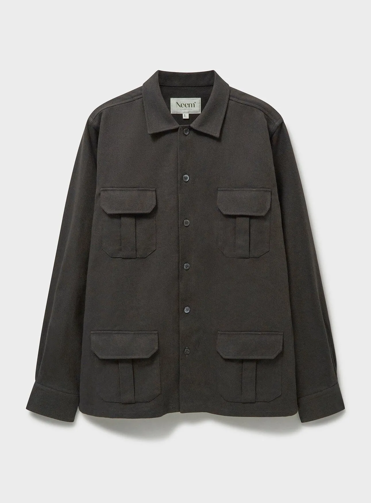 Recycled Durable Twill Chocolate Overshirt