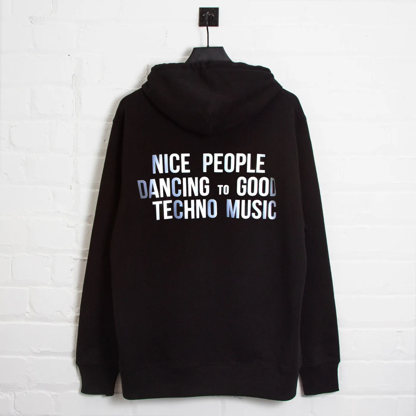 Reflective Peoples Techno - Pullover Hood - Black