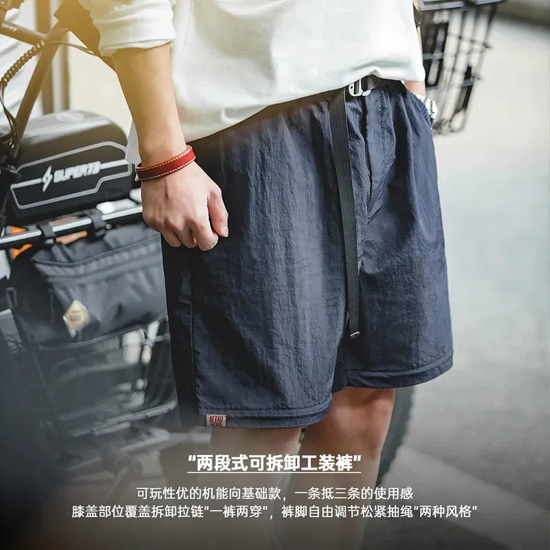 Removable Cargo Pants Men Casual Hiking Mountain Trousers