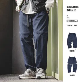 Removable Cargo Pants Men Casual Hiking Mountain Trousers