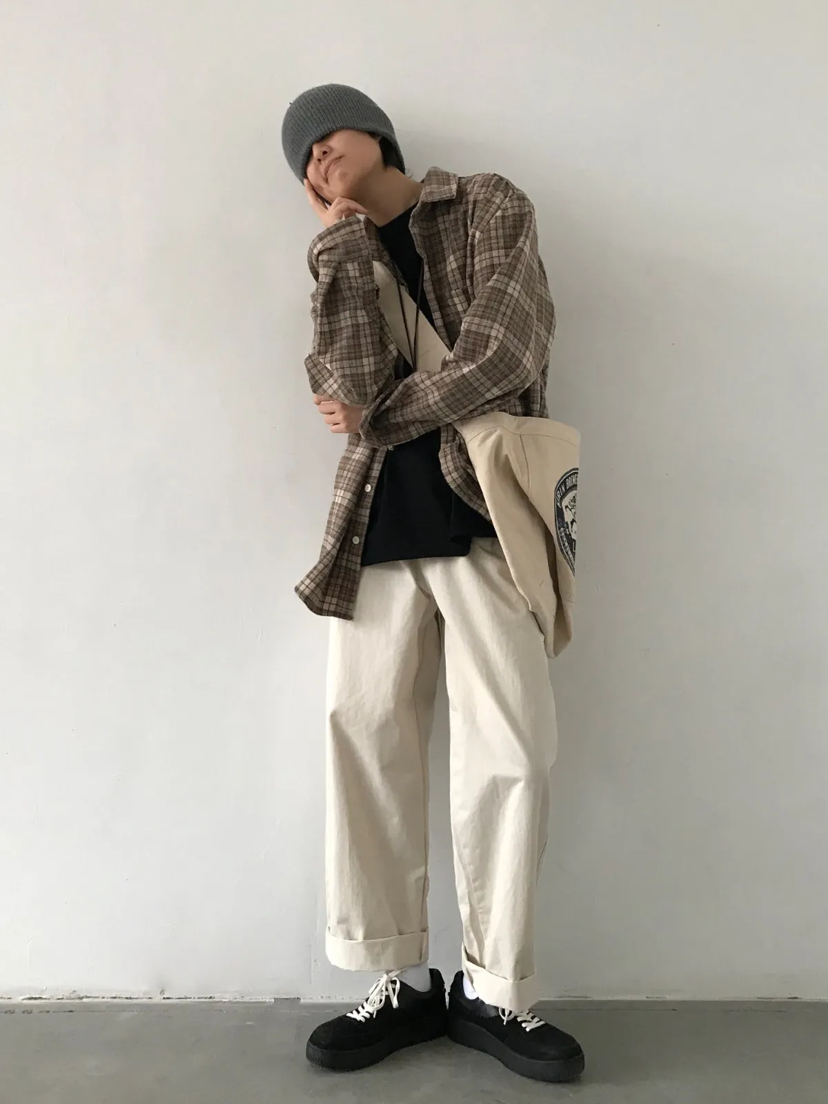 Retro Versatile Casual Straight Trousers Pants