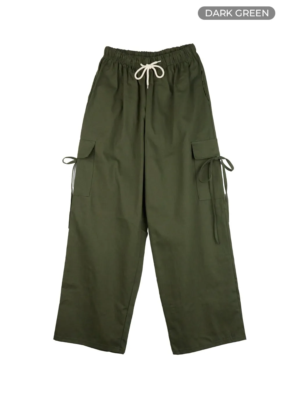 Ribbon Banded Cargo Pants IG405