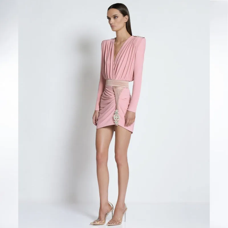 Roxy Rumbles Mini Dress in Nude