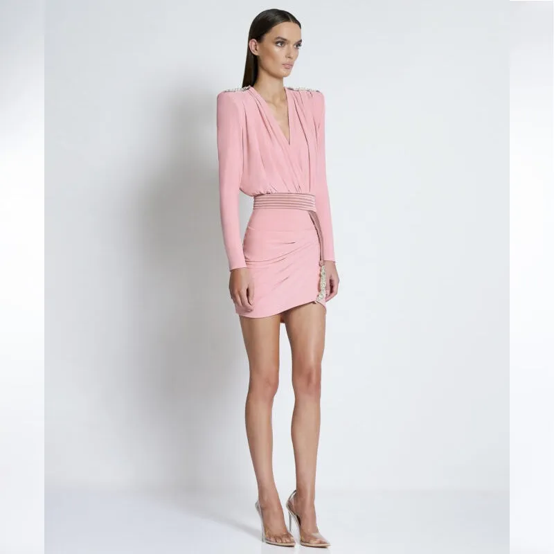 Roxy Rumbles Mini Dress in Nude