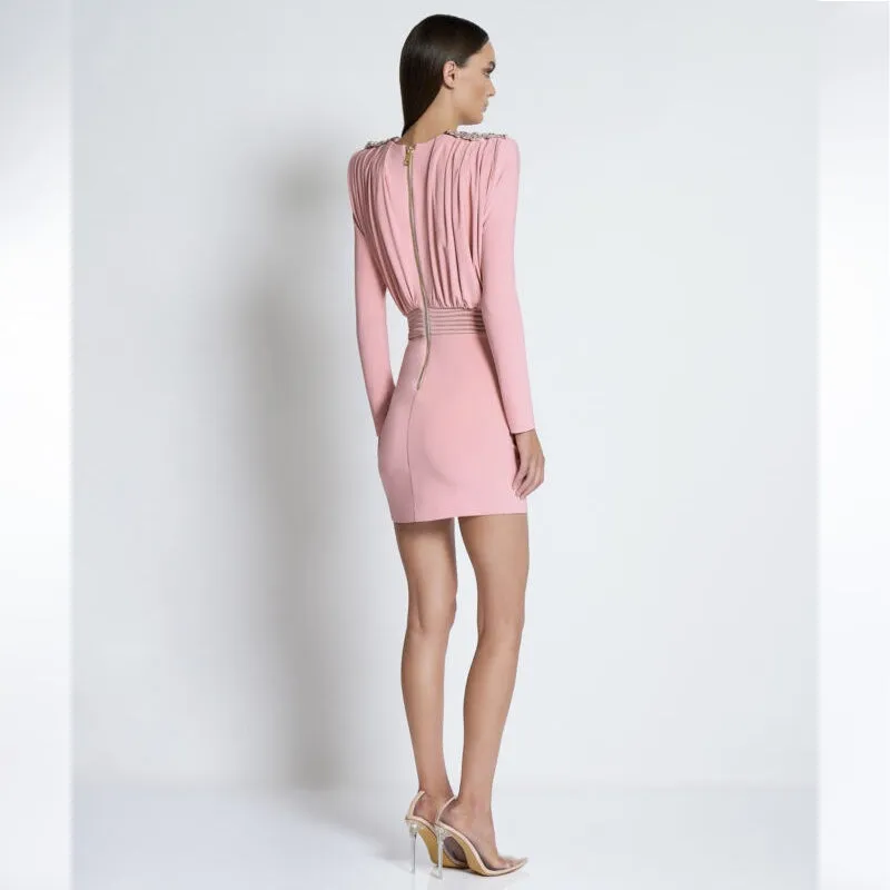 Roxy Rumbles Mini Dress in Nude