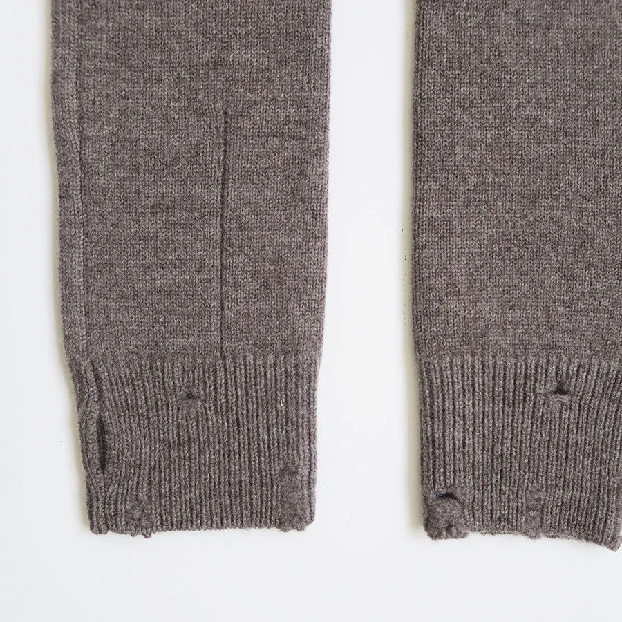 【RYU KAGA/リュウ カガ】<br>Damaged knit arm warmers <br>84RN03D