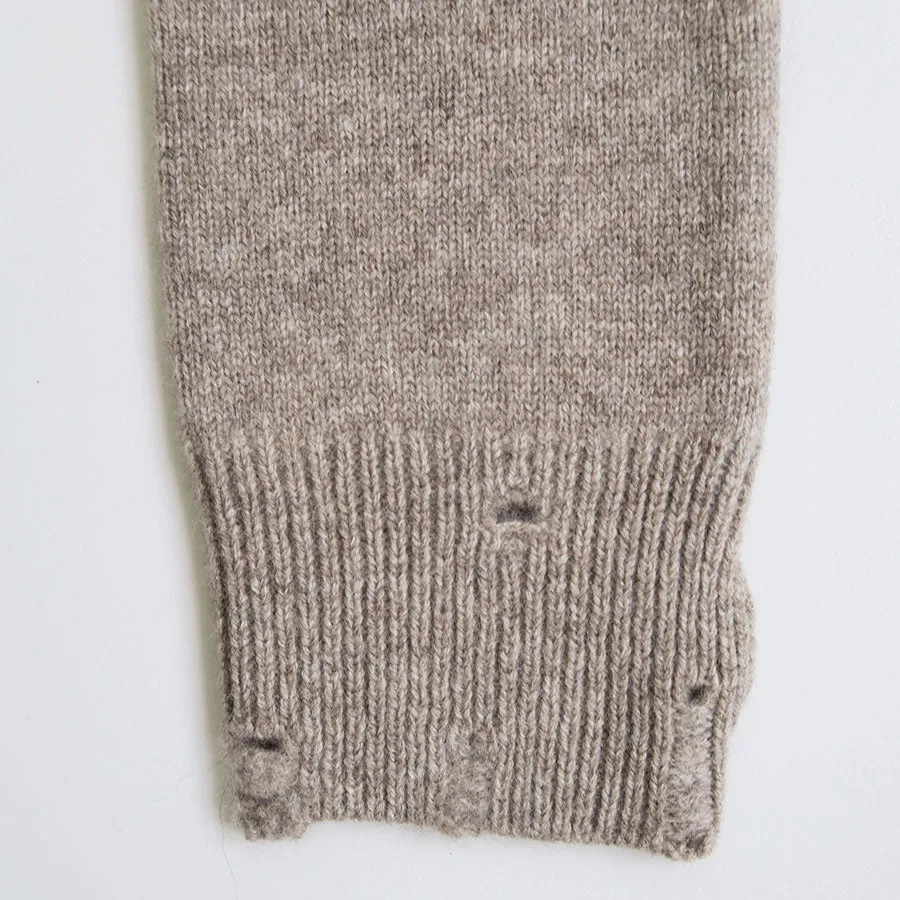 【RYU KAGA/リュウ カガ】<br>Damaged knit arm warmers <br>84RN03D