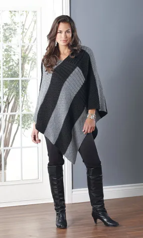 Seeded Stripes Poncho