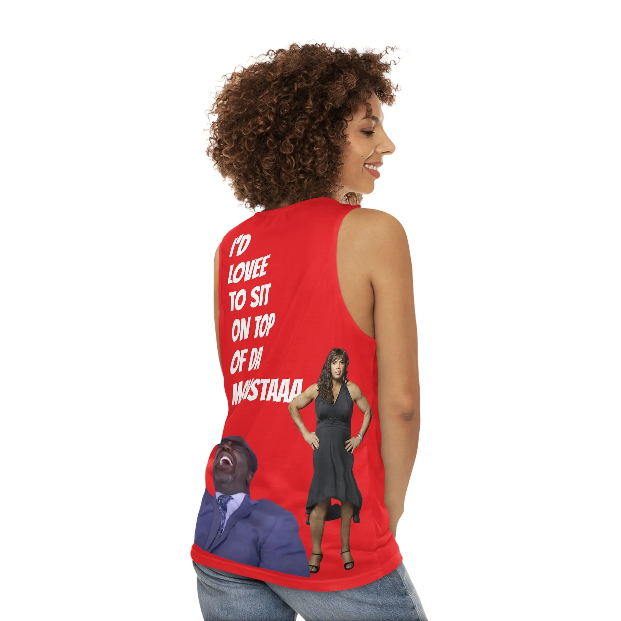 Shaqtin a Fool Unisex Tank Top (AOP)