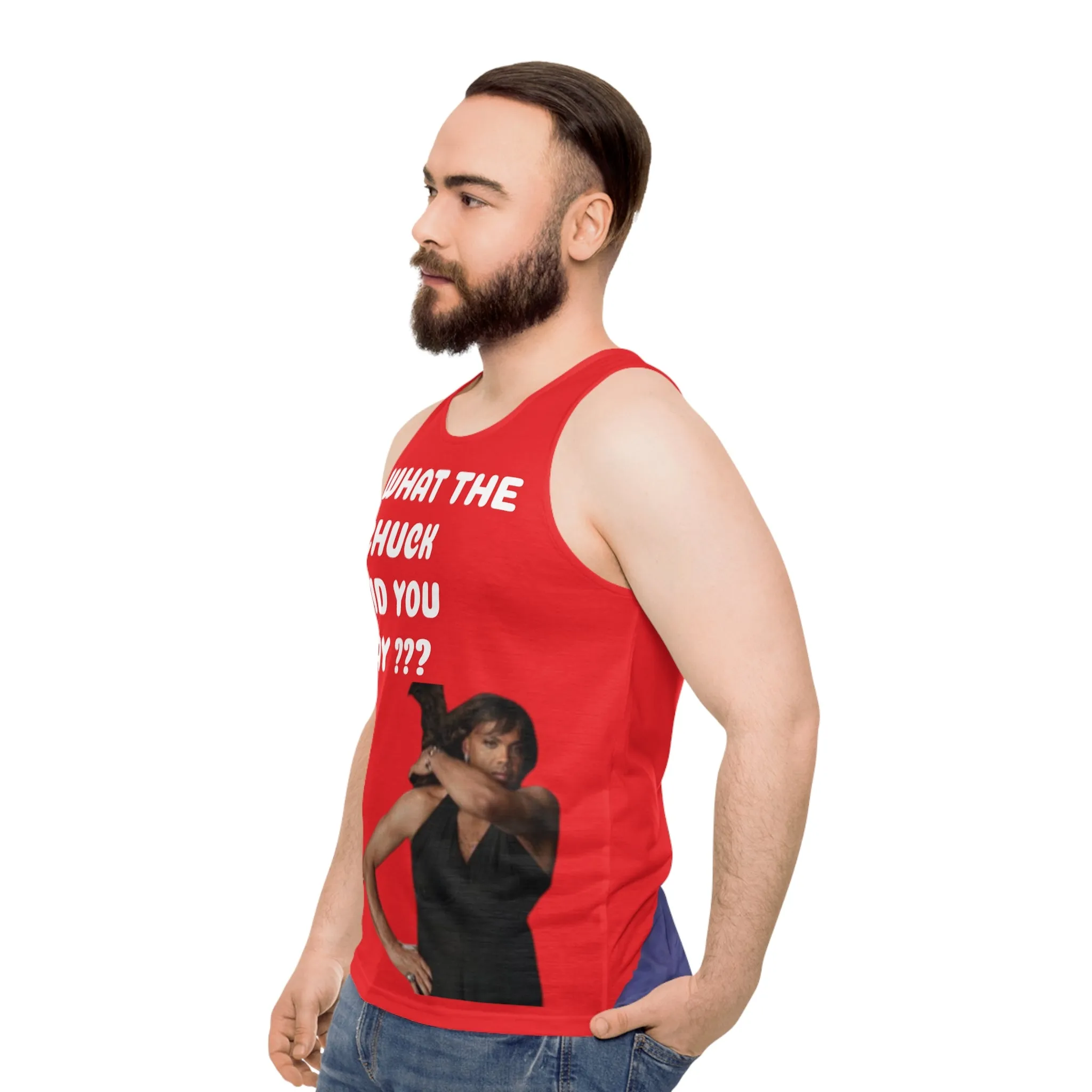 Shaqtin a Fool Unisex Tank Top (AOP)