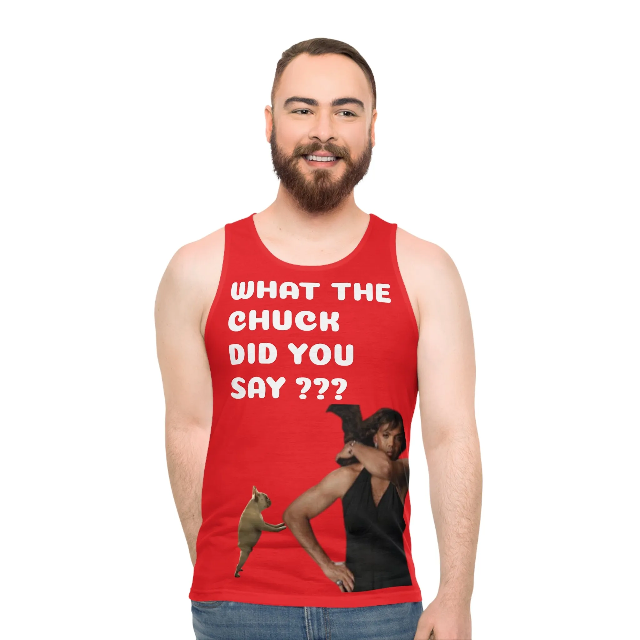 Shaqtin a Fool Unisex Tank Top (AOP)