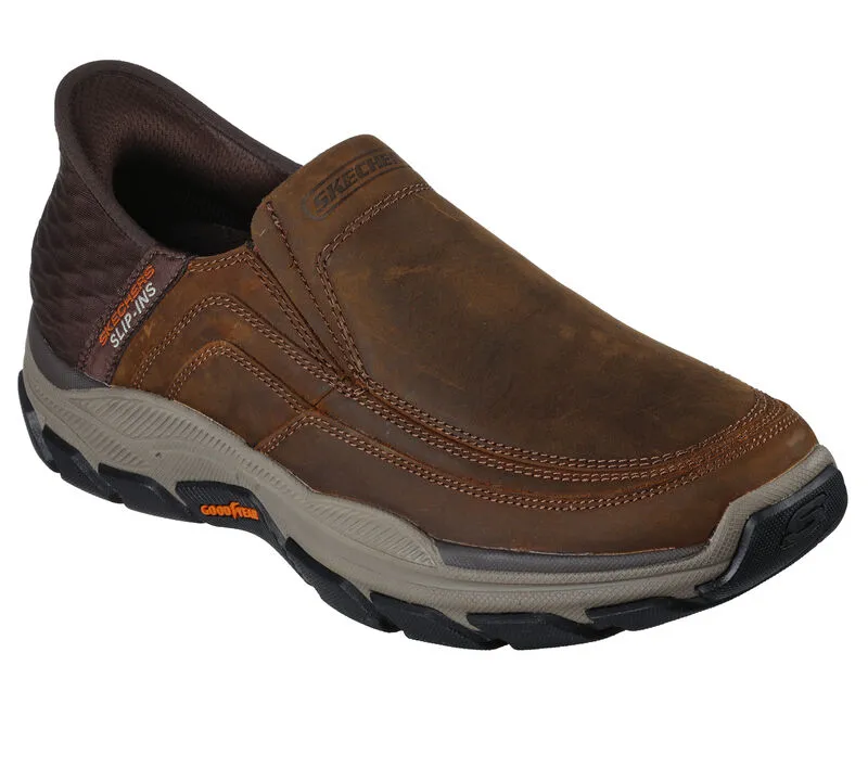 'Skechers' Men's Slip-ins RF: Respected-Elgin - Dark Brown (Extra Wide)