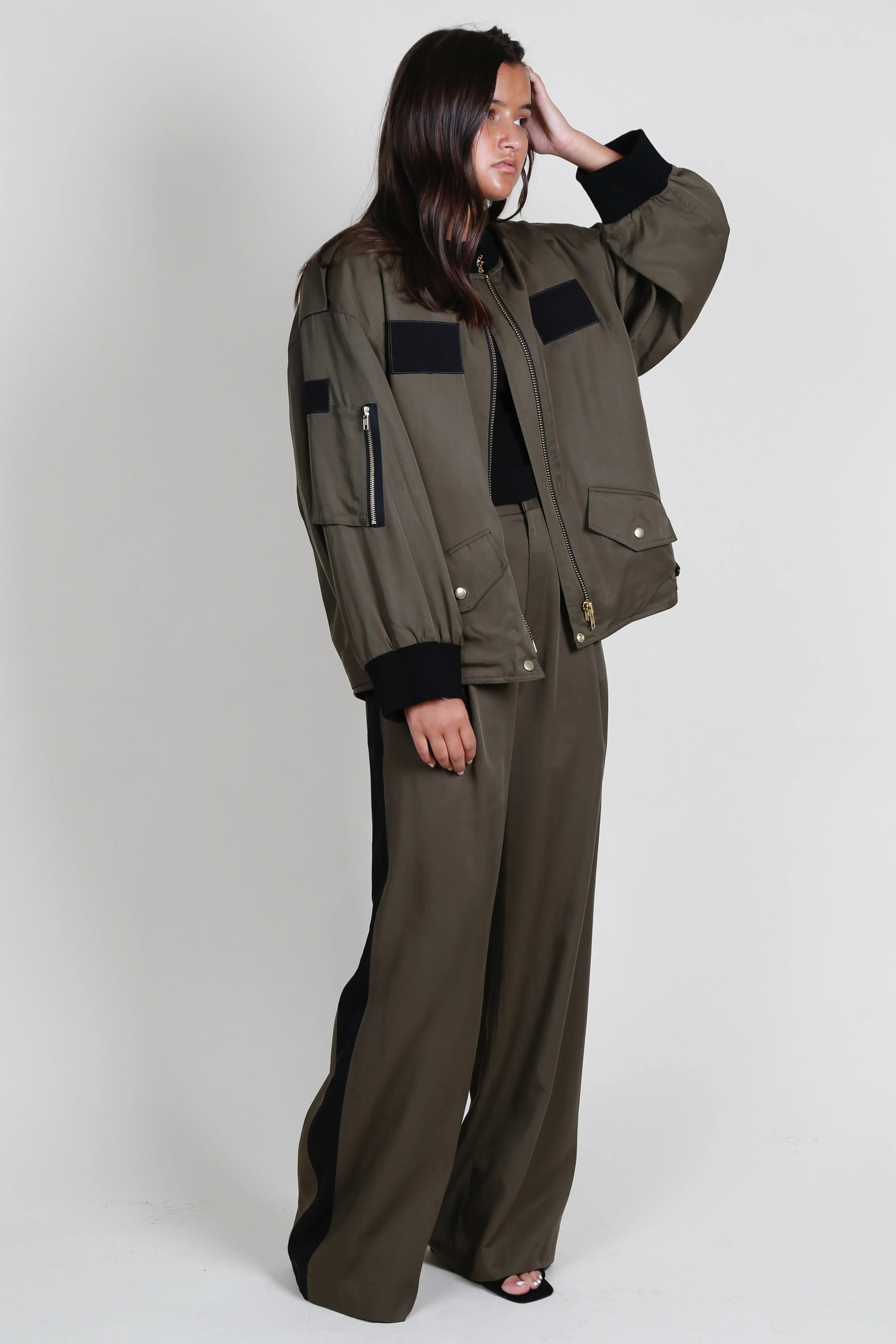 SMYTHE | Oversized Bomber - Canteen