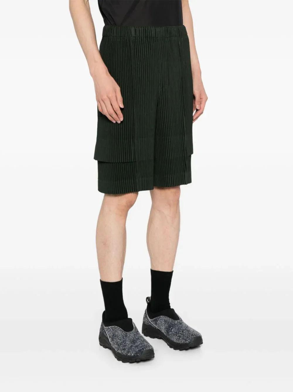 SS24 Cargo Pleats Pants - Deep Green