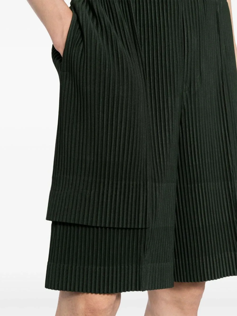 SS24 Cargo Pleats Pants - Deep Green