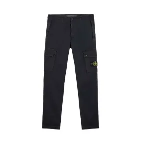 Stone Island 'Old' Effect Slim Fit Cargo Pants in Black