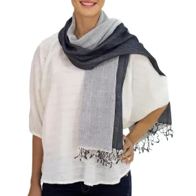 Thai Hand Crafted Cotton Scarf - Duo | NOVICA