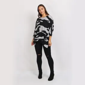 Tiger Print Poncho