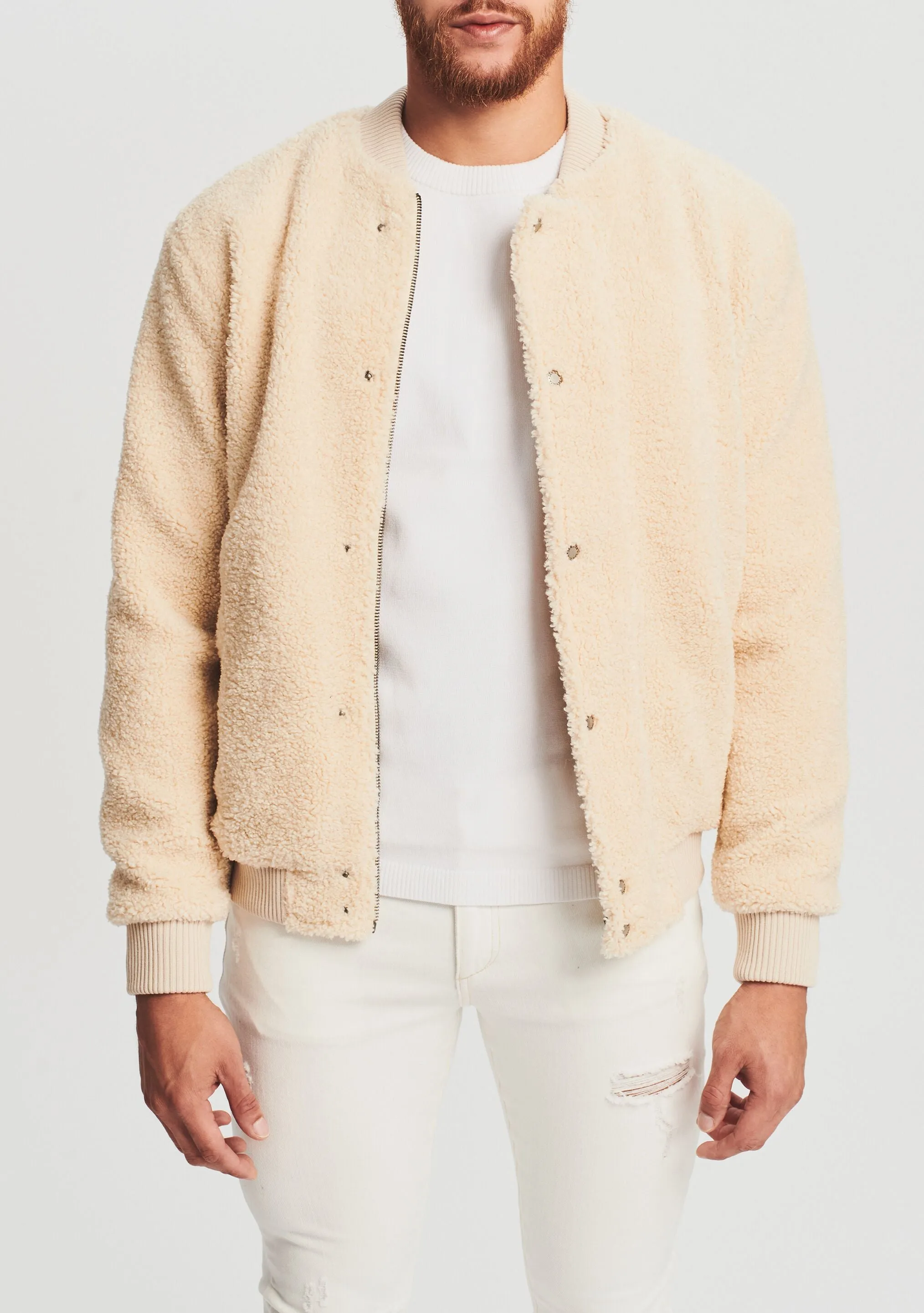 Tobias Teddy Bomber Jacket