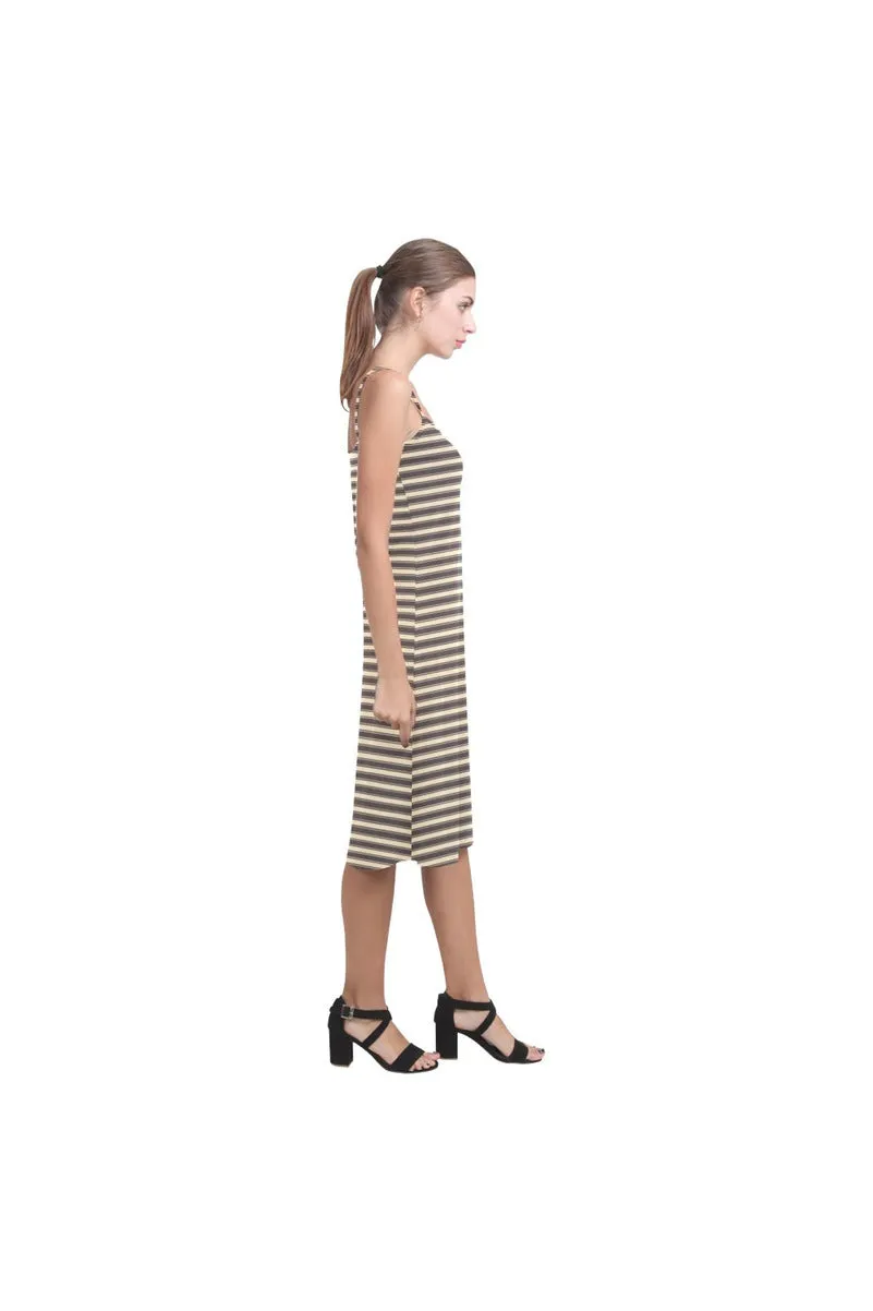 Toffee Stripes Alcestis Slip Dress (Model D05)