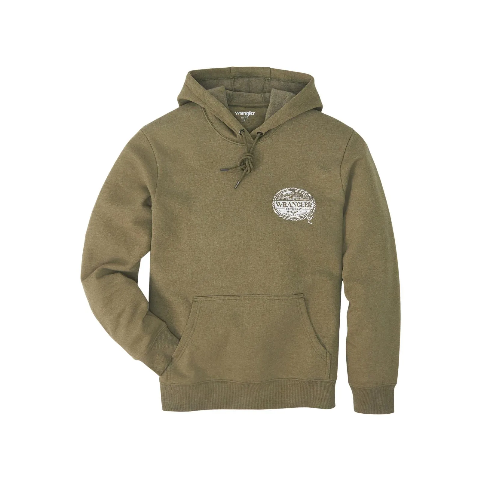 Top Men's SZN (112350060) - Wrangler® Pullover Hoodie - Regular Fit - Burnt Olive