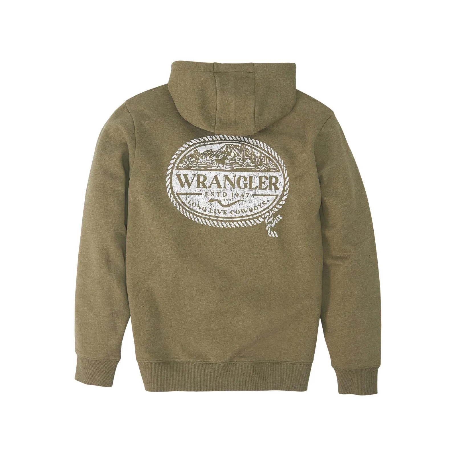 Top Men's SZN (112350060) - Wrangler® Pullover Hoodie - Regular Fit - Burnt Olive