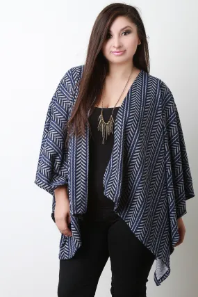 Tribal Open Front Poncho