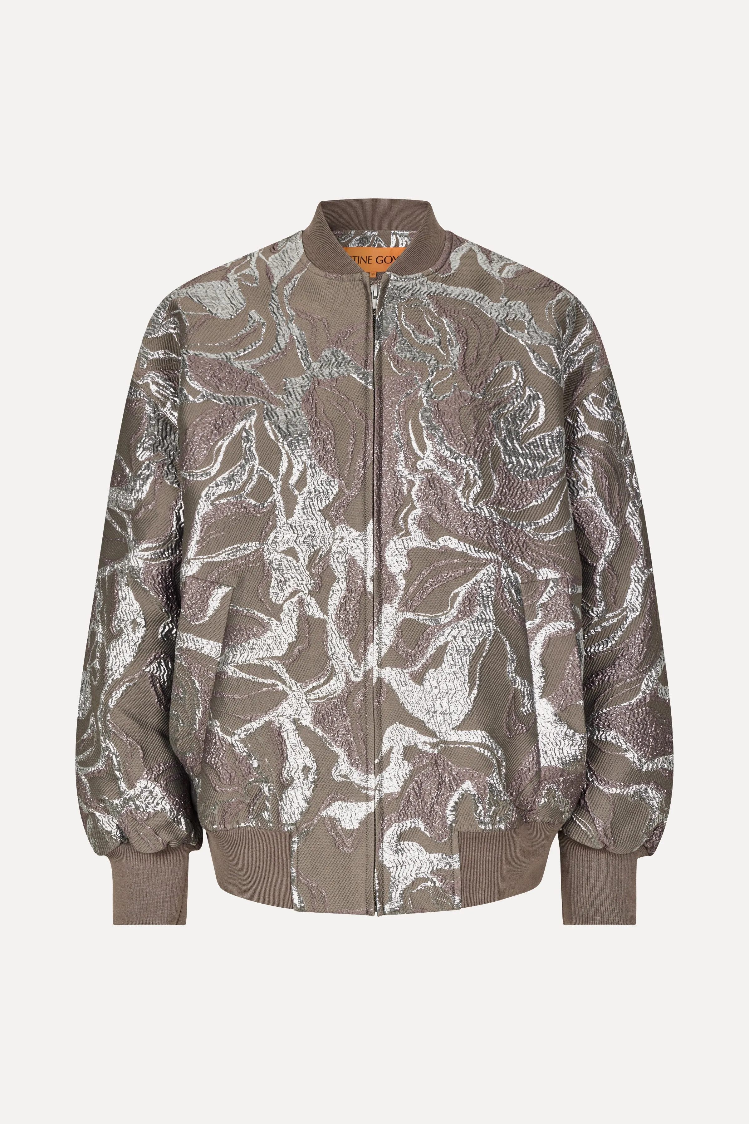 Volominous Bomber Jacket - Abstract Foliage