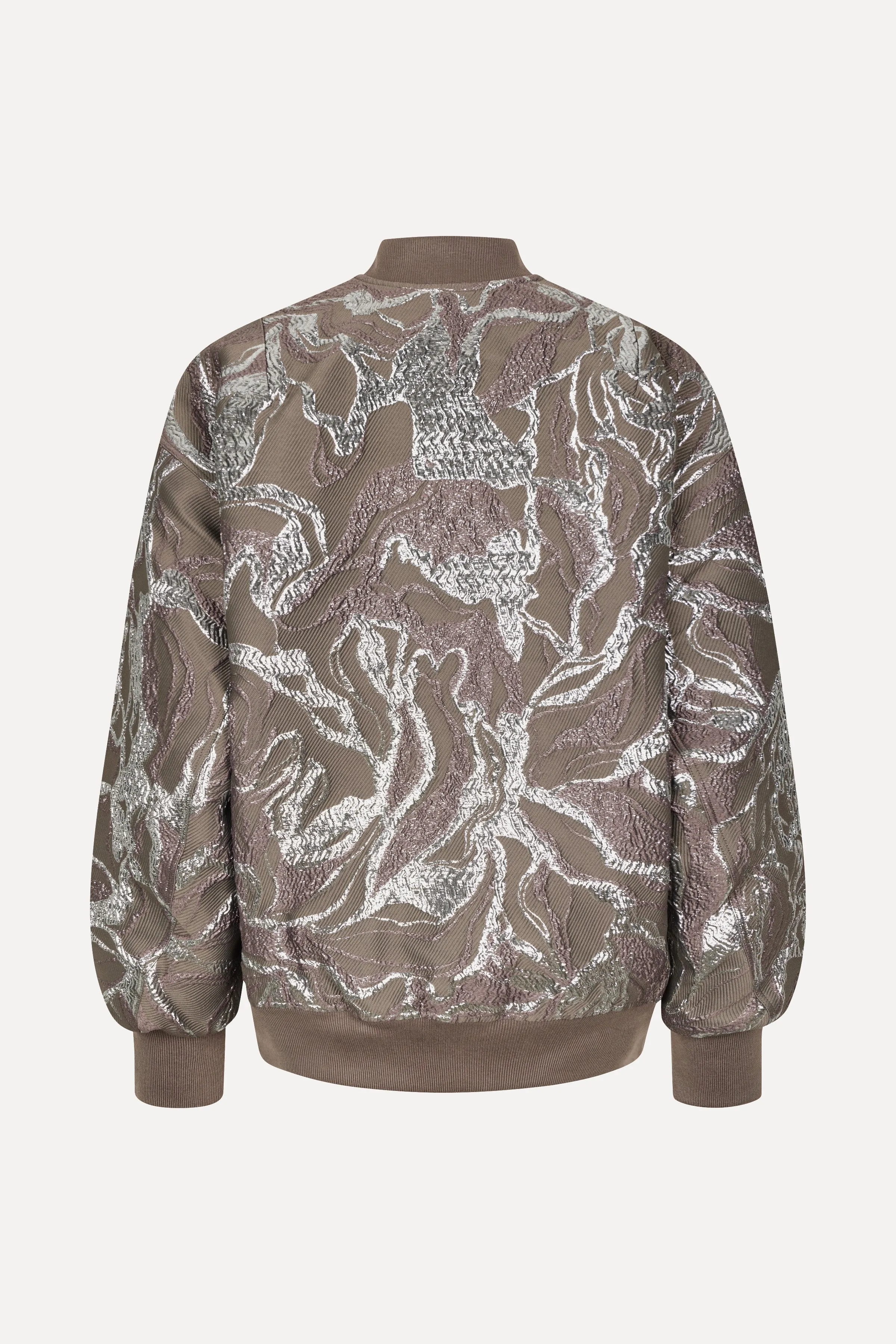 Volominous Bomber Jacket - Abstract Foliage