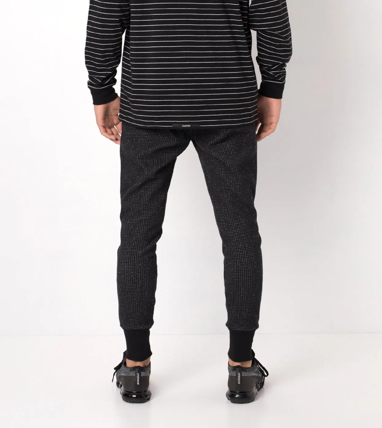 Waffle Blockshot Fleece Pant Black Spec - Sale