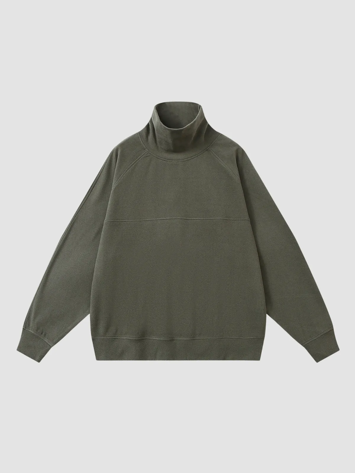 WLS High Collar Loose Sweatshirt