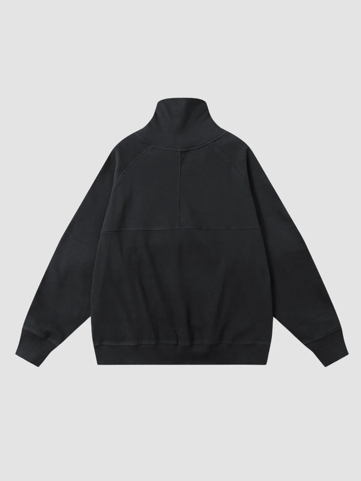 WLS High Collar Loose Sweatshirt