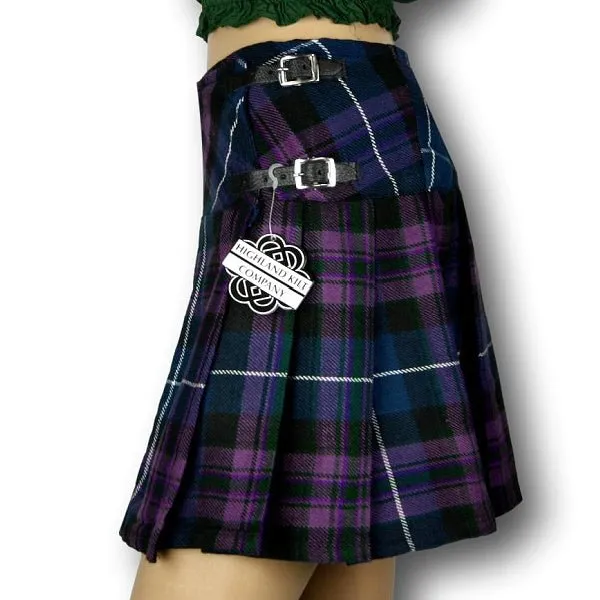 Women's Billie Kilt Mini Skirt Pride of Scotland Tartan