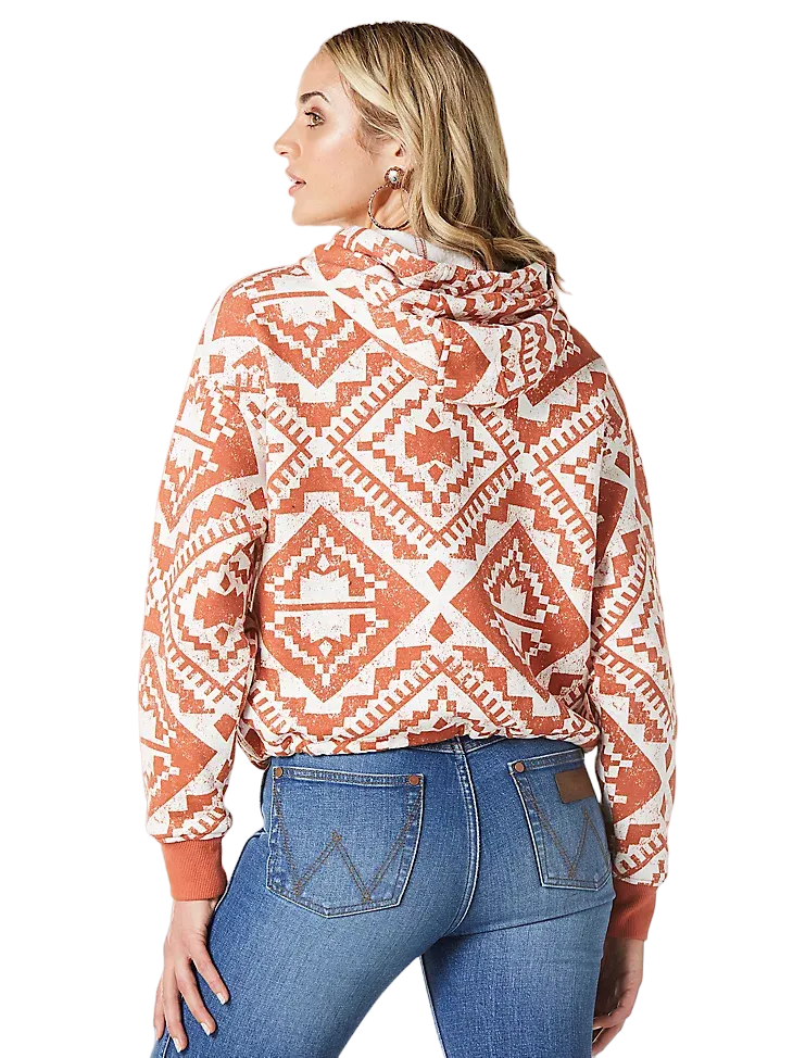 Wrangler Women's Ginger Spice Logo Cinched Hoodie