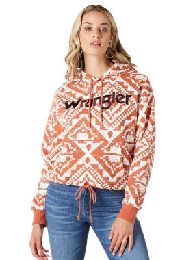 Wrangler Women's Ginger Spice Logo Cinched Hoodie