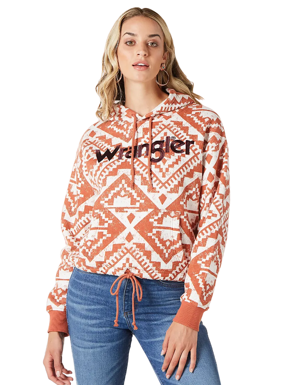 Wrangler Women's Ginger Spice Logo Cinched Hoodie