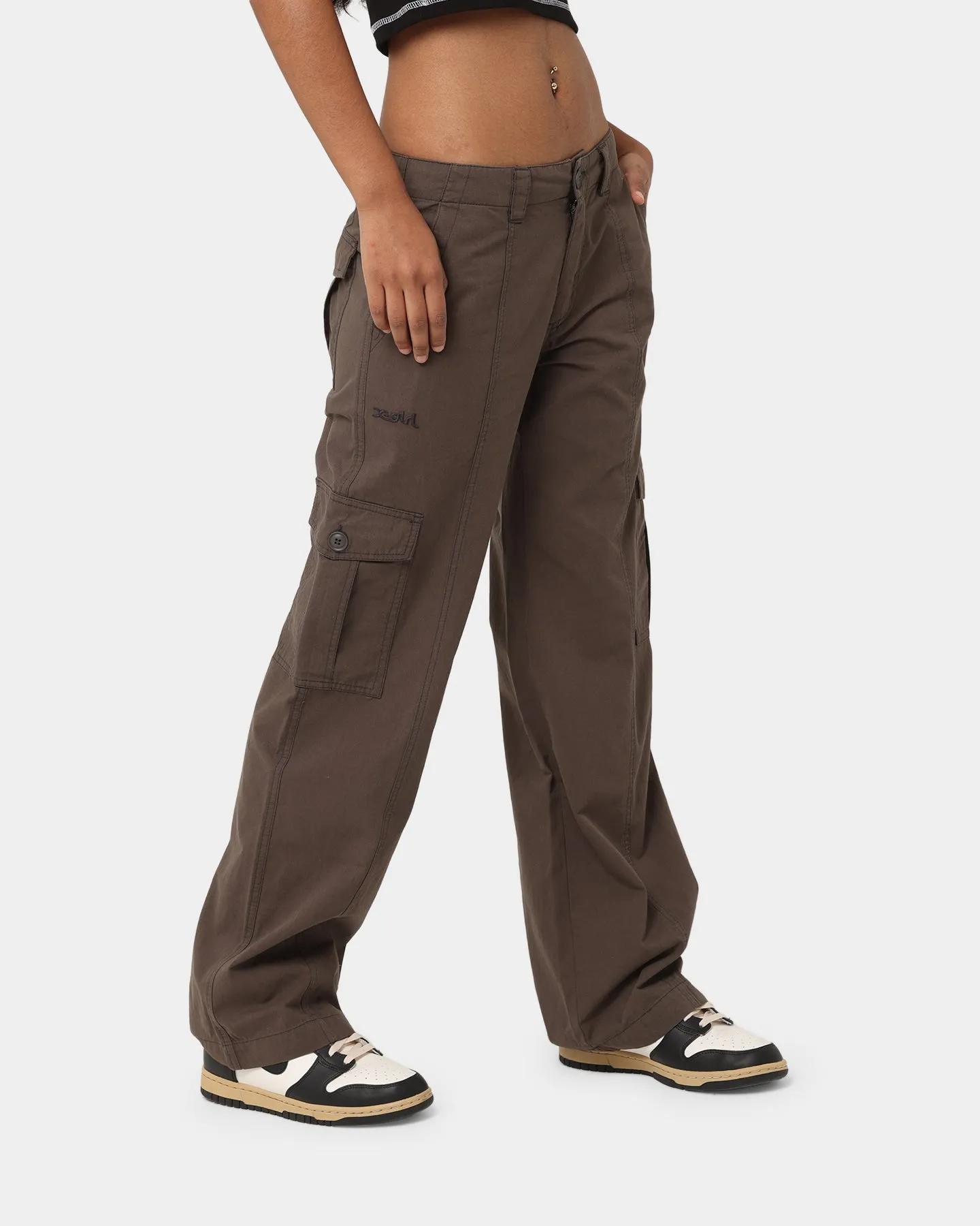 X-Girl Work Cargo Pants Smoke