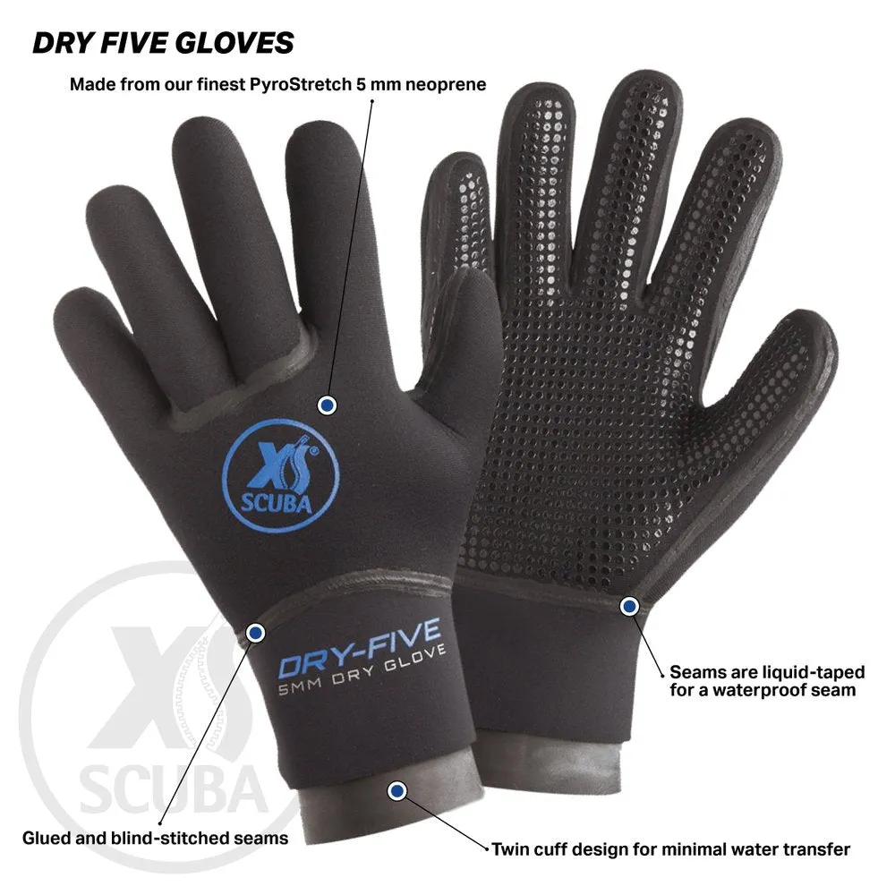 XS Scuba - 5 MM Dry Five Gloves