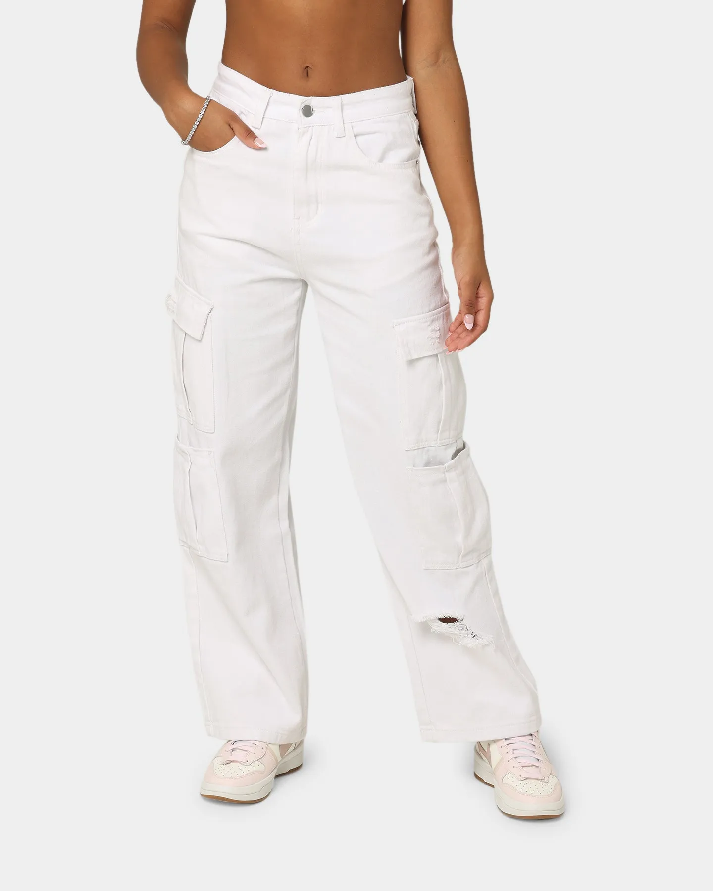 XXIII Women's Jensine Cargo Pants White