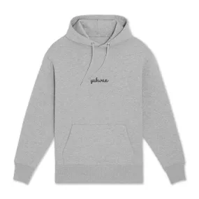 Yakwax Doodle Embroidered Hoodie - Heather Grey